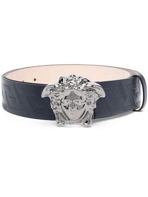 versace medusa logo leather belt|Versace Medusa belt sale.